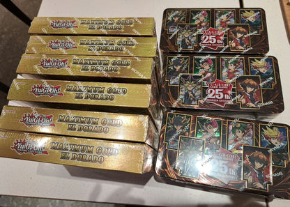 Yu-Gi-Oh Yu-Gi-Oh! 25th Anniversary Can Collection 3 Packs & Maximum Gold Box North Ameri Box — Japanese