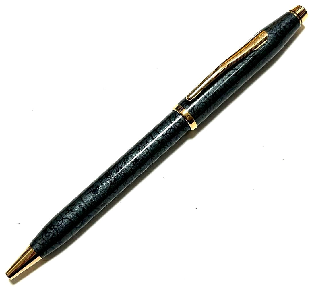 Cross Century II Mica Gray Pen in metallic gray finish with classic slender design