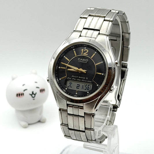CASIO ラインージー 電波ソーラー Solar Men's Watch — Japanese