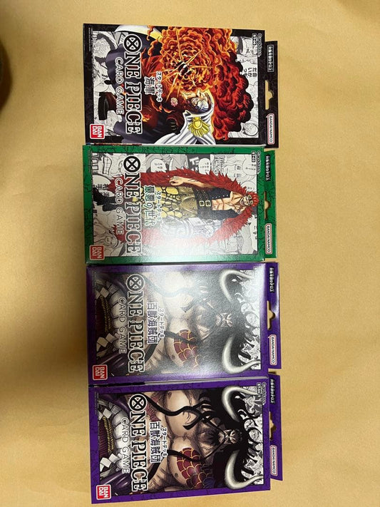 One Piece One Piece Card Game Starter Deck 4 Pack Set Pack — Japanese