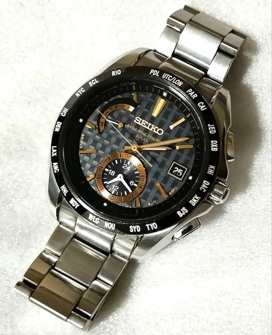 SEIKO BRIGHTZ 8B92 Solar Men's Watch — Japanese