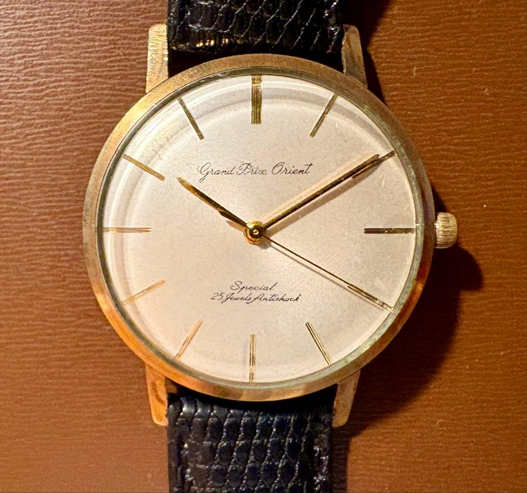 ORIENT Grand Prix Special 25石 14KGF Manual Men's Watch — Japanese
