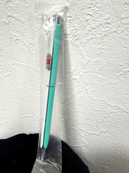 Pilot Quatro Quattro mechanical pencil in mint green metal, unused, 6.7 inches long, shown in new condition