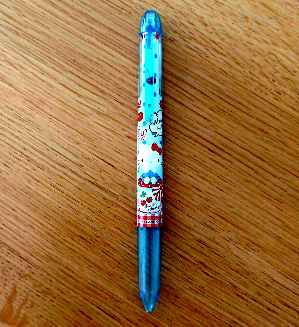 Pilot Hello Kitty Hi-Tech C Coleto 4 Colors pen holder in light blue and cherry with four color options