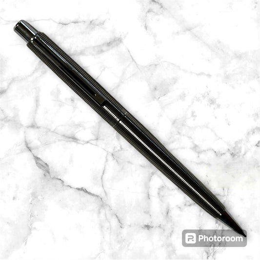 Silver Pilot Mechanical Pencil featuring etching process finish and smooth lead feed mechanism