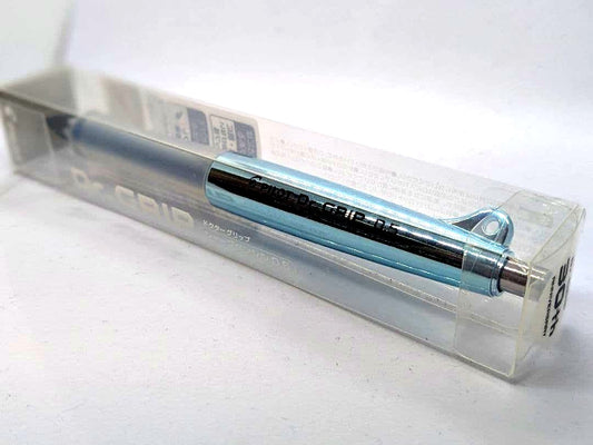 PILOT Dr.Grip 30th Anniversary Blue Silver mechanical pencil with ergonomic grip and sleek design
