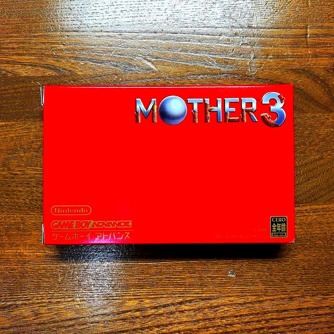 GBA MOTHER3 game cartridge for Game Boy Advance in Japanese language with original packaging