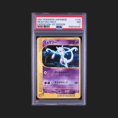 PSA 7 Pokemon Mewtwo — 118/128 — Japanese