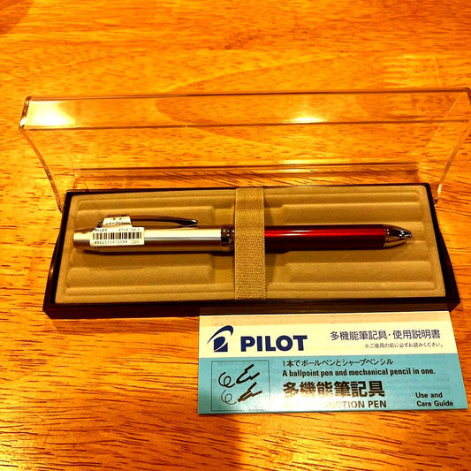 PILOT multifunction writing instrument with black and red ballpoint pens plus mechanical pencil new and unused
