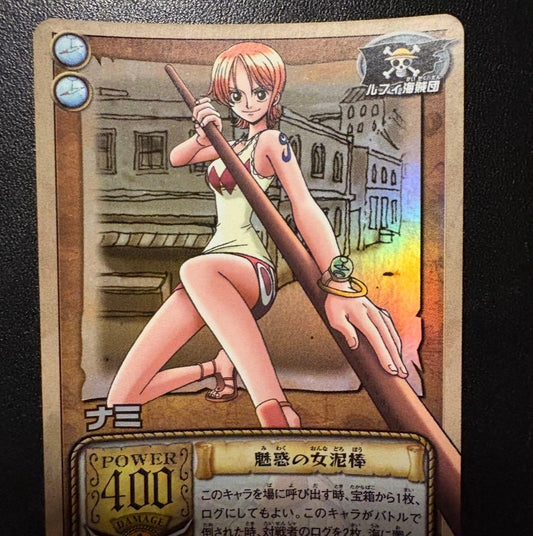 One Piece Monkey D. Luffy Wave 05 SR Japanese collectible card in protective sleeve