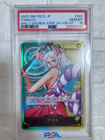 PSA 10 One Piece Yamato — OP06-022 — Japanese