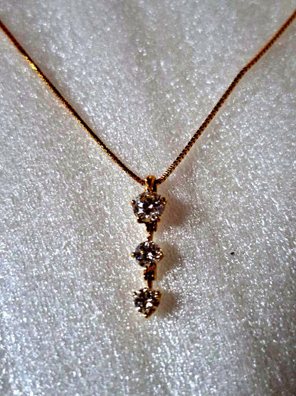 Tasaki diamond necklace featuring 0.53 carat diamonds, 45 cm length, elegant design