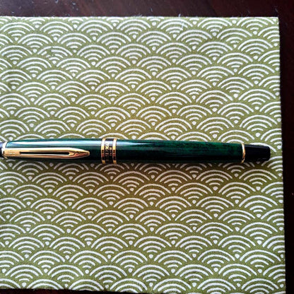 Waterman fountain pen with fine nib showing slight mark near nib and clean pen body