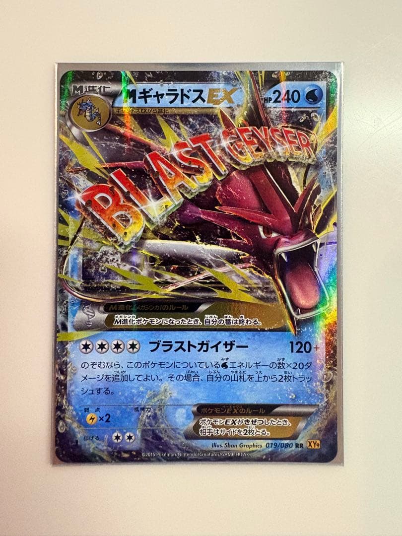 Pokemon Gyarados ex RR — XY BREAK Expansion Pack Rage of the Sky King 019/080 — Japanese