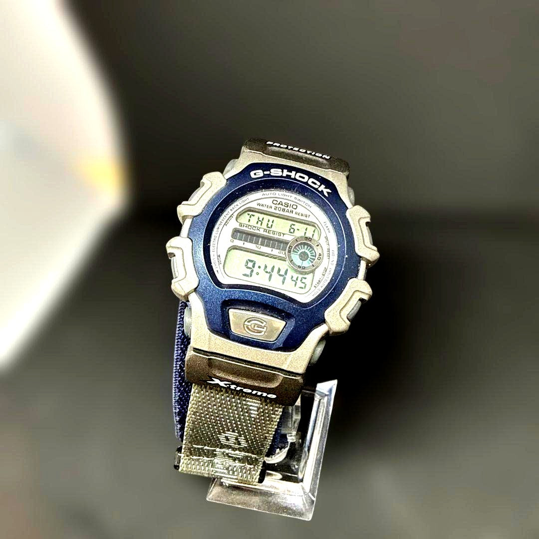 Casio G-Shock Xtreme Digital Watch in navy and gray with durable design and digital display