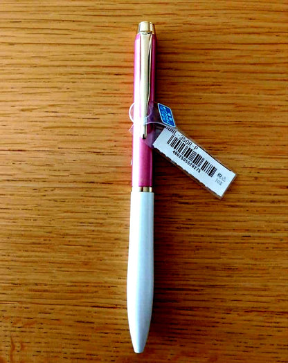 Pilot Acro Drive ballpoint pen in pink and white two-tone body with black ink, model BDRL-350R-P
