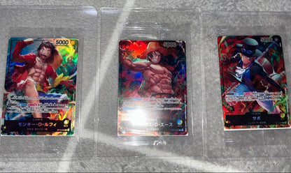 One Piece Unopened One Piece Card Game Seven-Eleven Promotion 3 Card Set Pack — Japanese