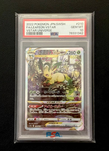 PSA 10 Pokemon Leafeon — Japanese