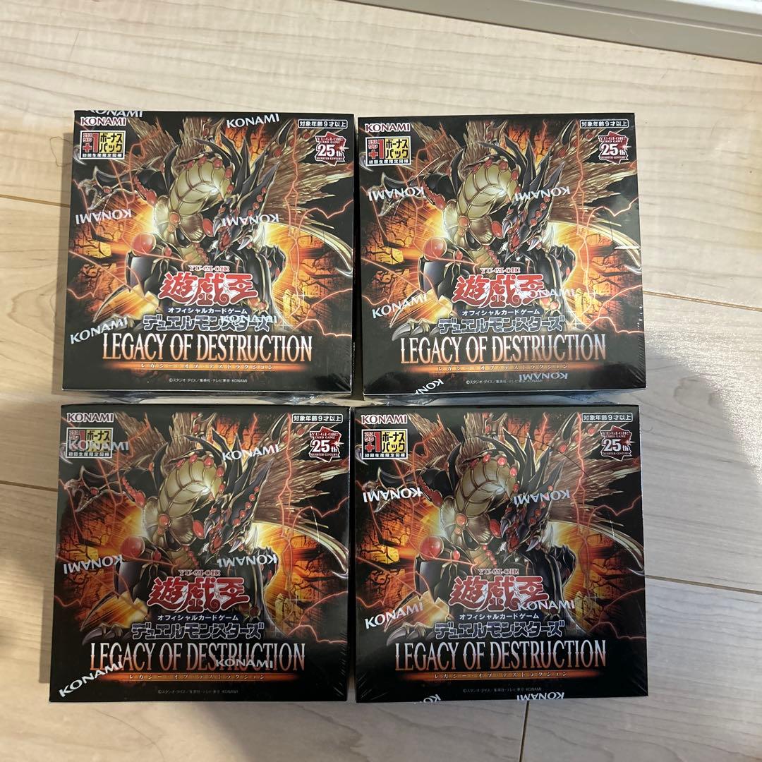 Yu-Gi-Oh Yu-Gi-Oh! Legacy of Destruction 4-Box Set Box — Japanese