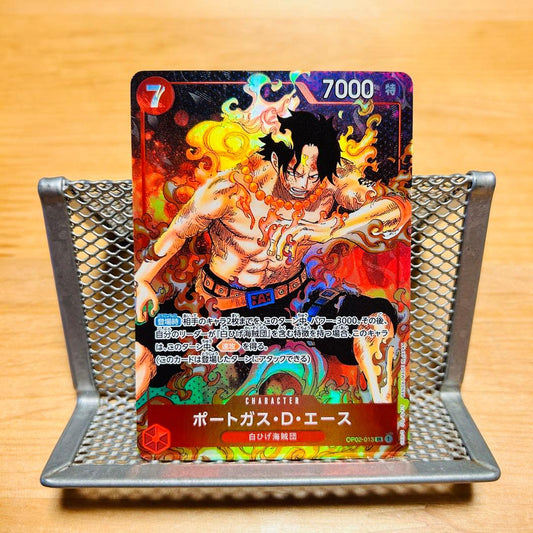 One Piece Portgas D. Ace parallel version trading card from Japan import
