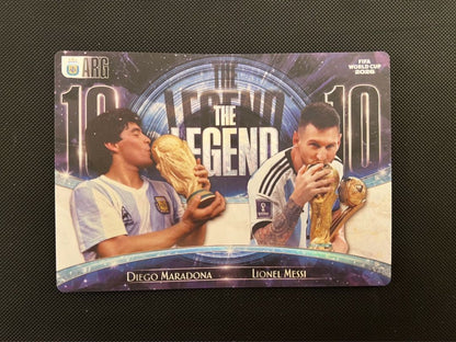 Panini World Cup Maradona Messi Insert — Japanese