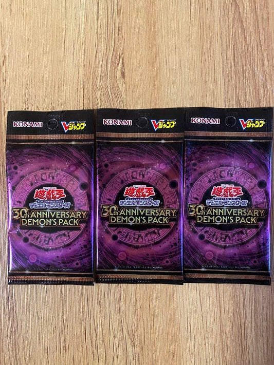 Yu-Gi-Oh Unopened Yu-Gi-Oh! OCG 30th Anniversary Demon's 3 Pack Pack — Japanese