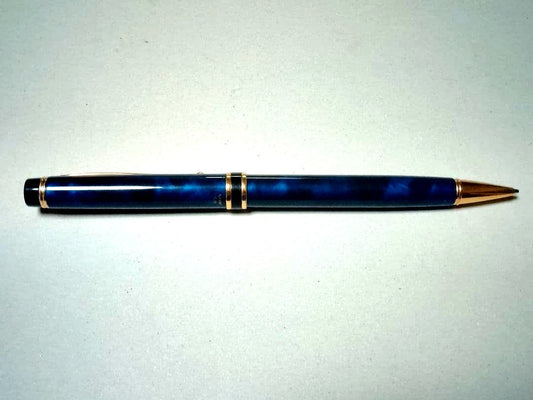 PILOT GRANCE Blue Marble mechanical pencil 0.5mm with blue patterned barrel and metal clip
