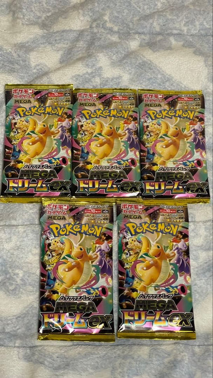 Pokemon Pokémon Card Game Mega Dream ex High Class Pack 5 Packs Pack — Japanese