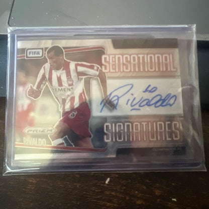 Rivaldo Autographed Card — Japanese
