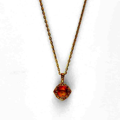 Enel Limited Edition K10 necklace featuring opal and diamond with 40cm length and delicate design