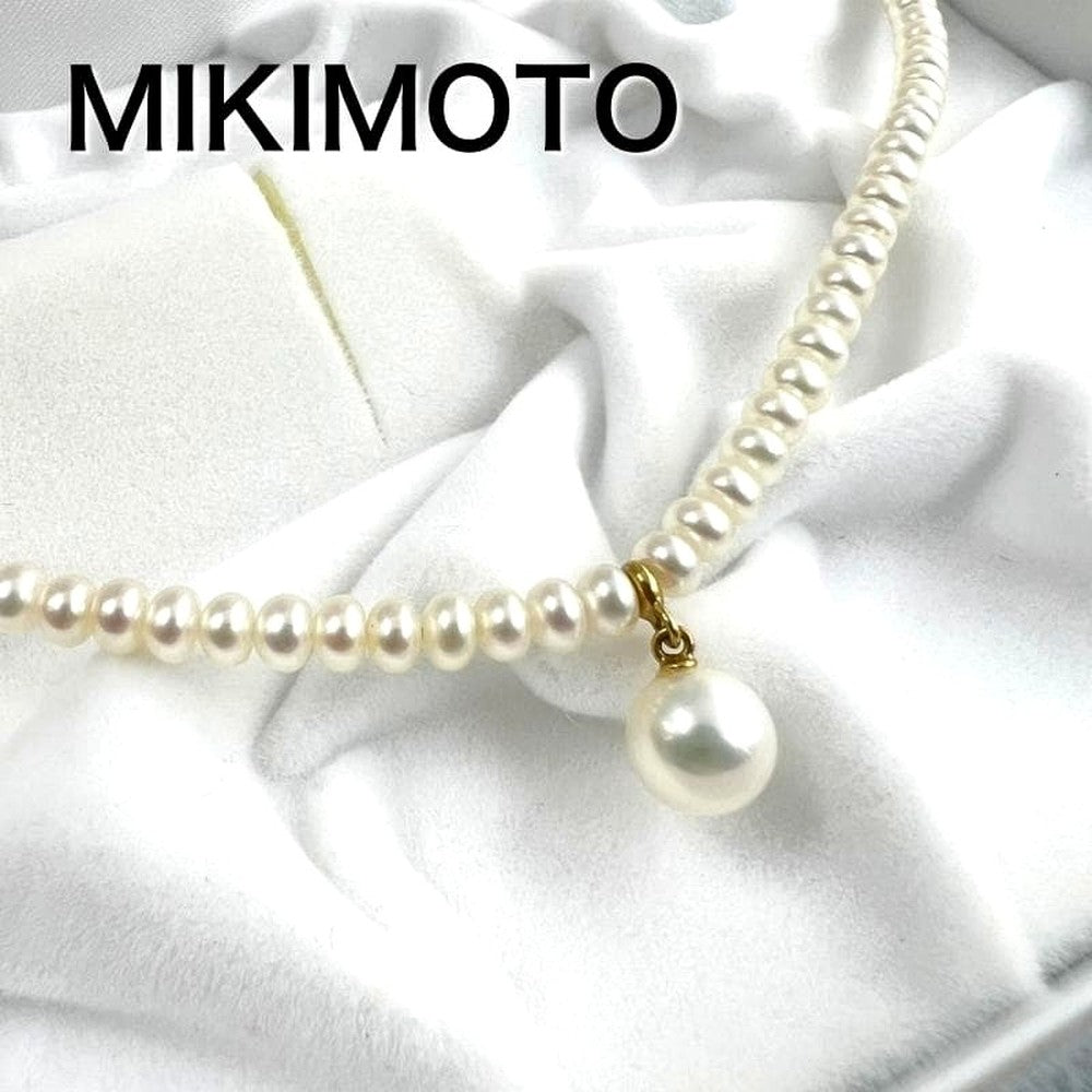 Mikimoto Perrita Necklace featuring a 4mm freshwater pearl on a 40cm K18 gold chain