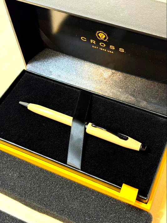 Cross Century II beige pen with box, no scratches or dirt, displayed against a white background