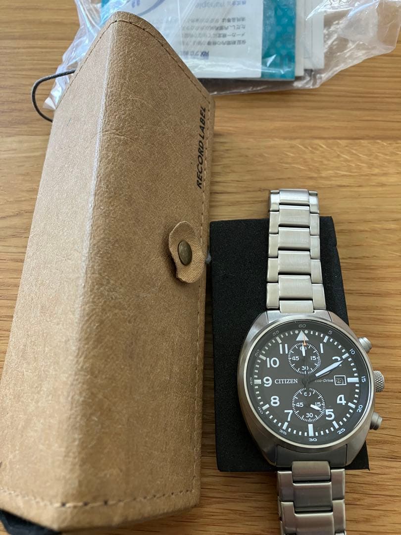 Citizen RECORD LABEL Eco-Drive Solar Men's Watch — Japanese