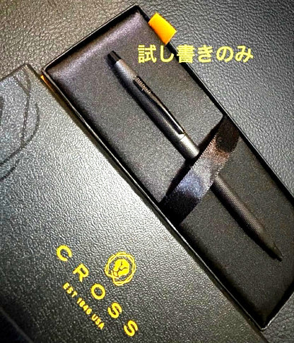 CROSS Classic Century brushed black oil-based ballpoint pen with sleek design and shiny finish