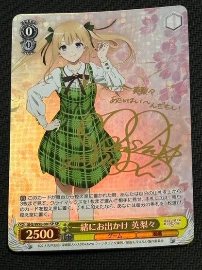 Going Out Together Eriri Signed The Quintessential Quintuplets — Japanese