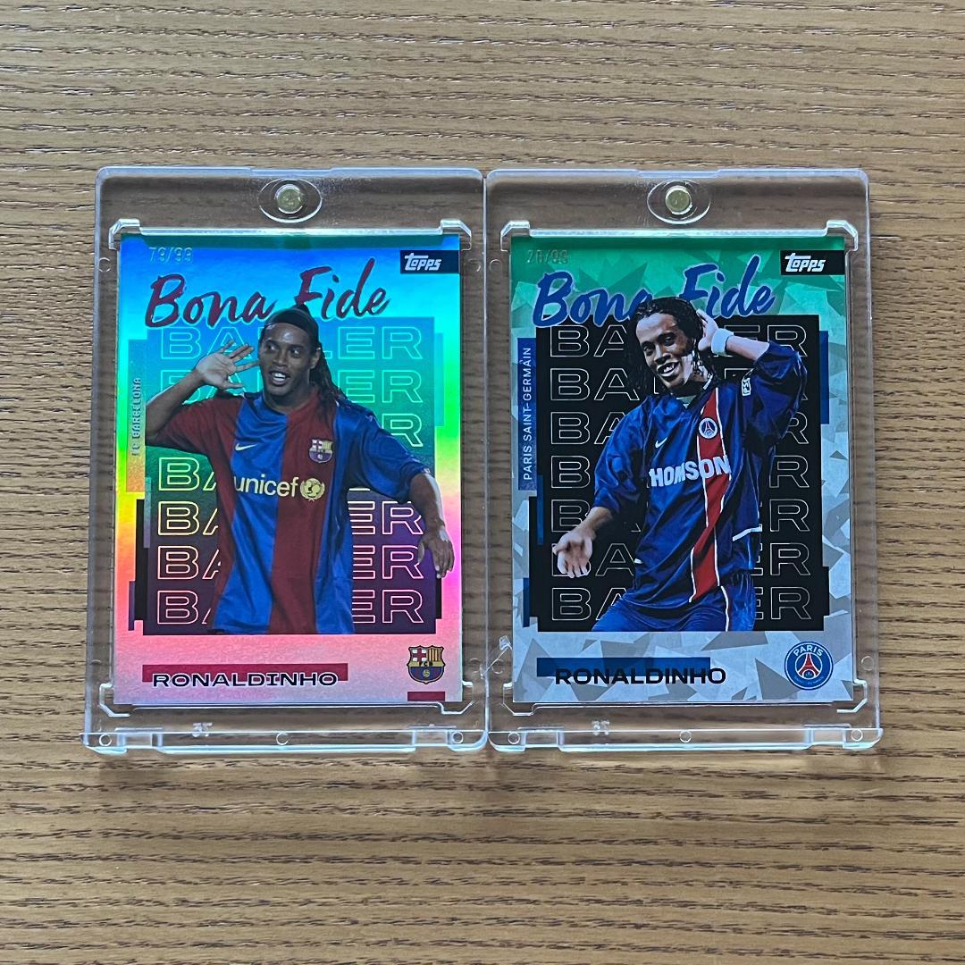 Ronaldinho Topps Team Set 2 Card Serial /99 — Japanese