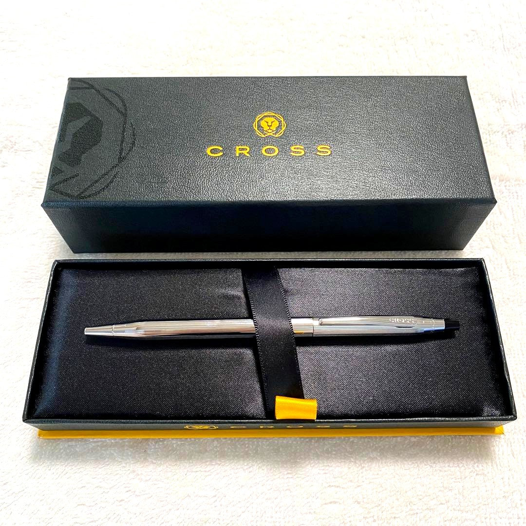 Cross Classic Century Chrome Ballpoint Pen with black ink and included gift box
