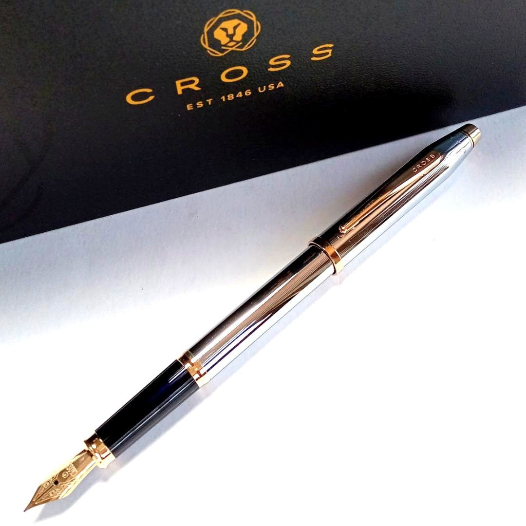Cross Century II N3309 fountain pen with gold plating and stainless steel nib, Japan import