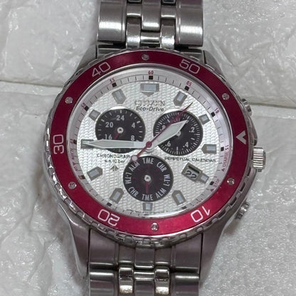 Citizen Navihawk Land Chronograph Solar Men's Watch — Japanese