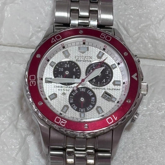 Citizen Navihawk Land Chronograph Solar Men's Watch — Japanese