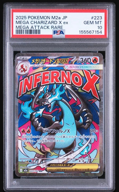 PSA 10 Pokemon Mega Charizard ex — Japanese