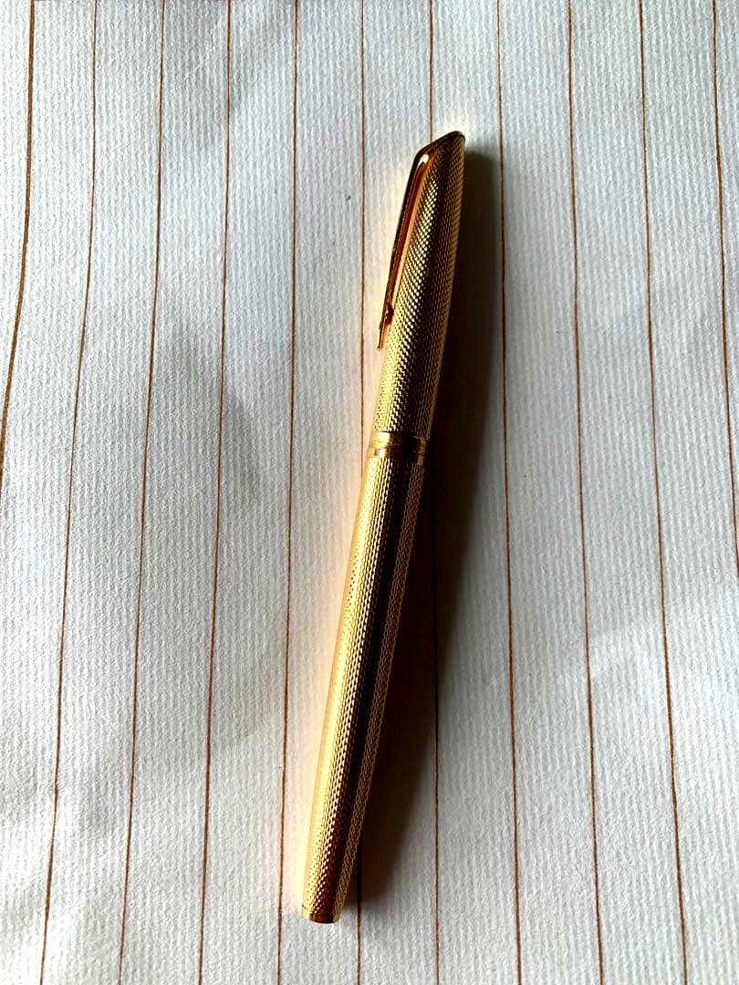 Waterman CF Fountain Pen with 18K gold nib model NO.0134 shown in used condition