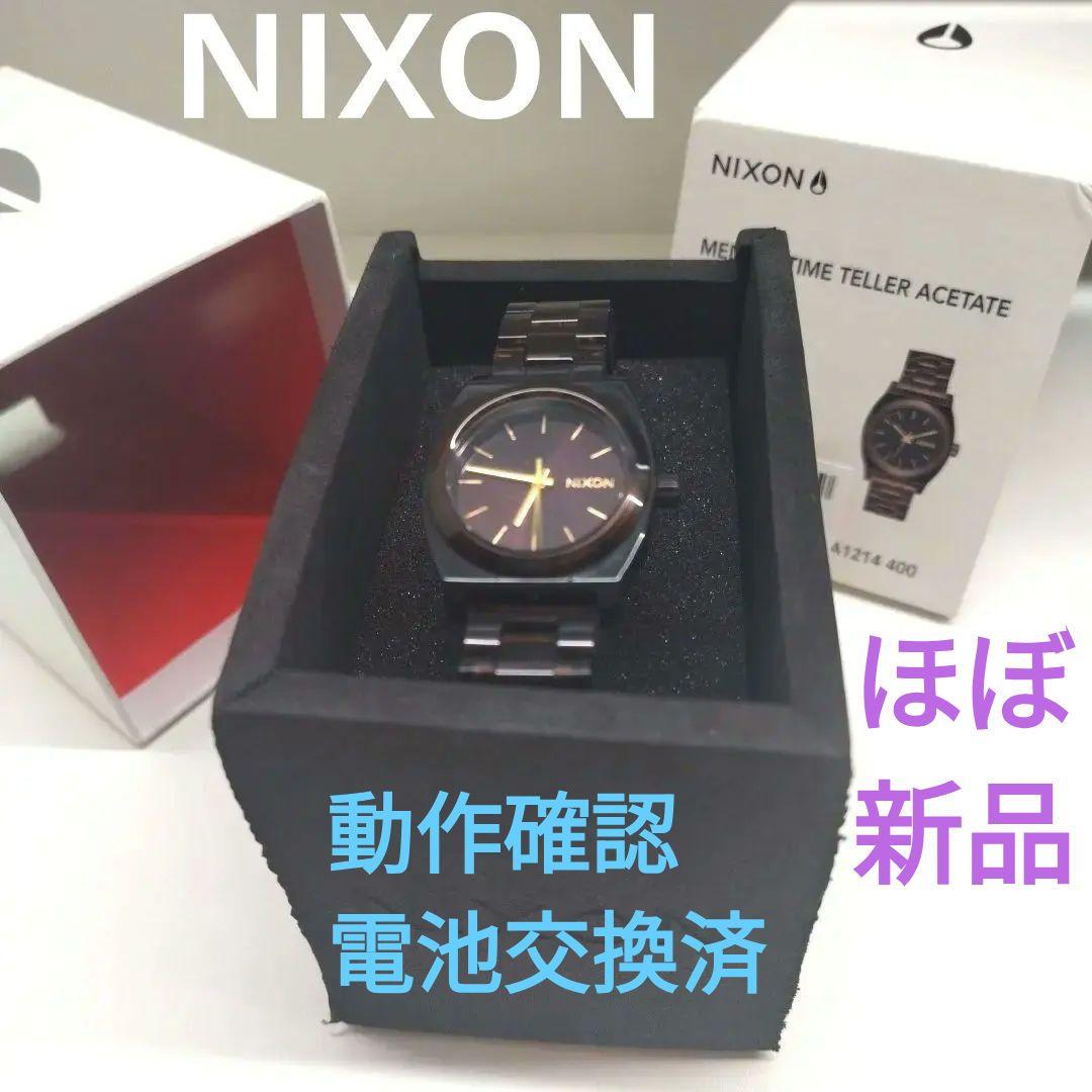 NIXON Medium Time Teller Acetate Quartz Men's Watch — Japanese
