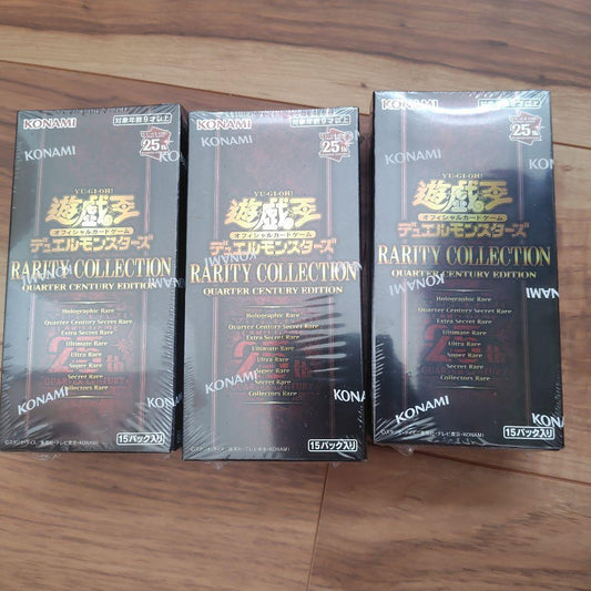 Yu-Gi-Oh Rarity Collection Shuri付 3box Set Box — Japanese