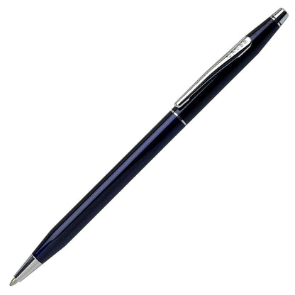 Cross Classic Century Translucent Blue Lacquer Ballpoint Pen with brass base and blue finish