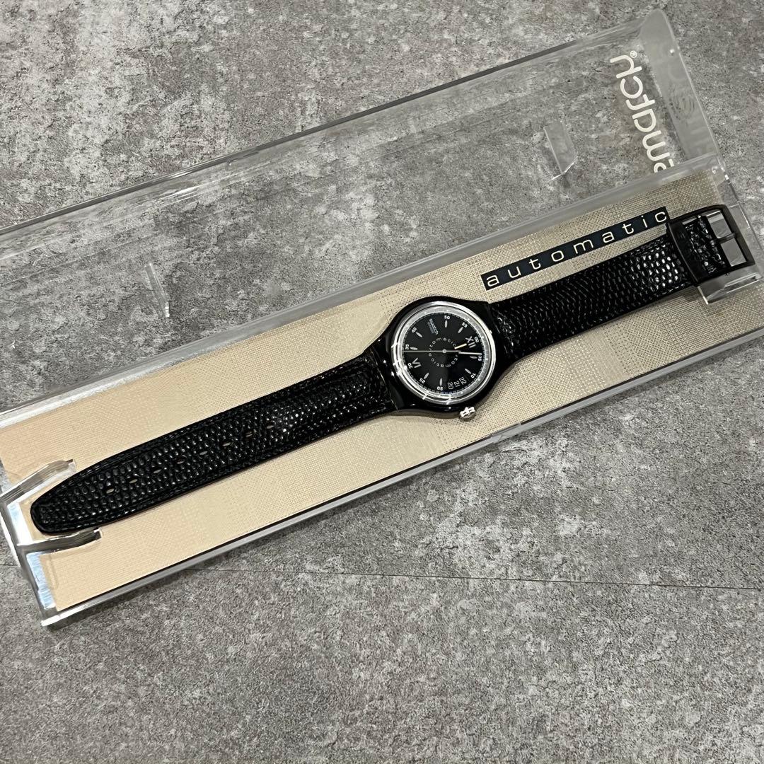 swatch Auto Black Automatic Men's — Japanese