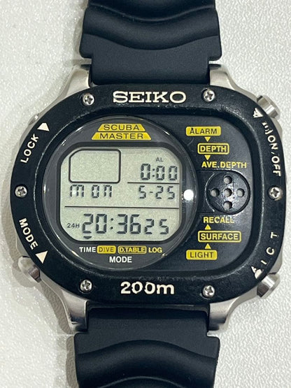 SEIKO SCUBA MASTER 200m Digital Men's Watch — Japanese