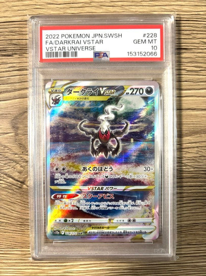 PSA 10 Pokemon Darkrai VSTAR — 228/172 — Japanese
