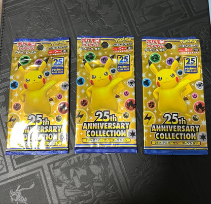 Pokemon Pokémon Card 25th Anniversary Collection 3 Pack Pack — Japanese
