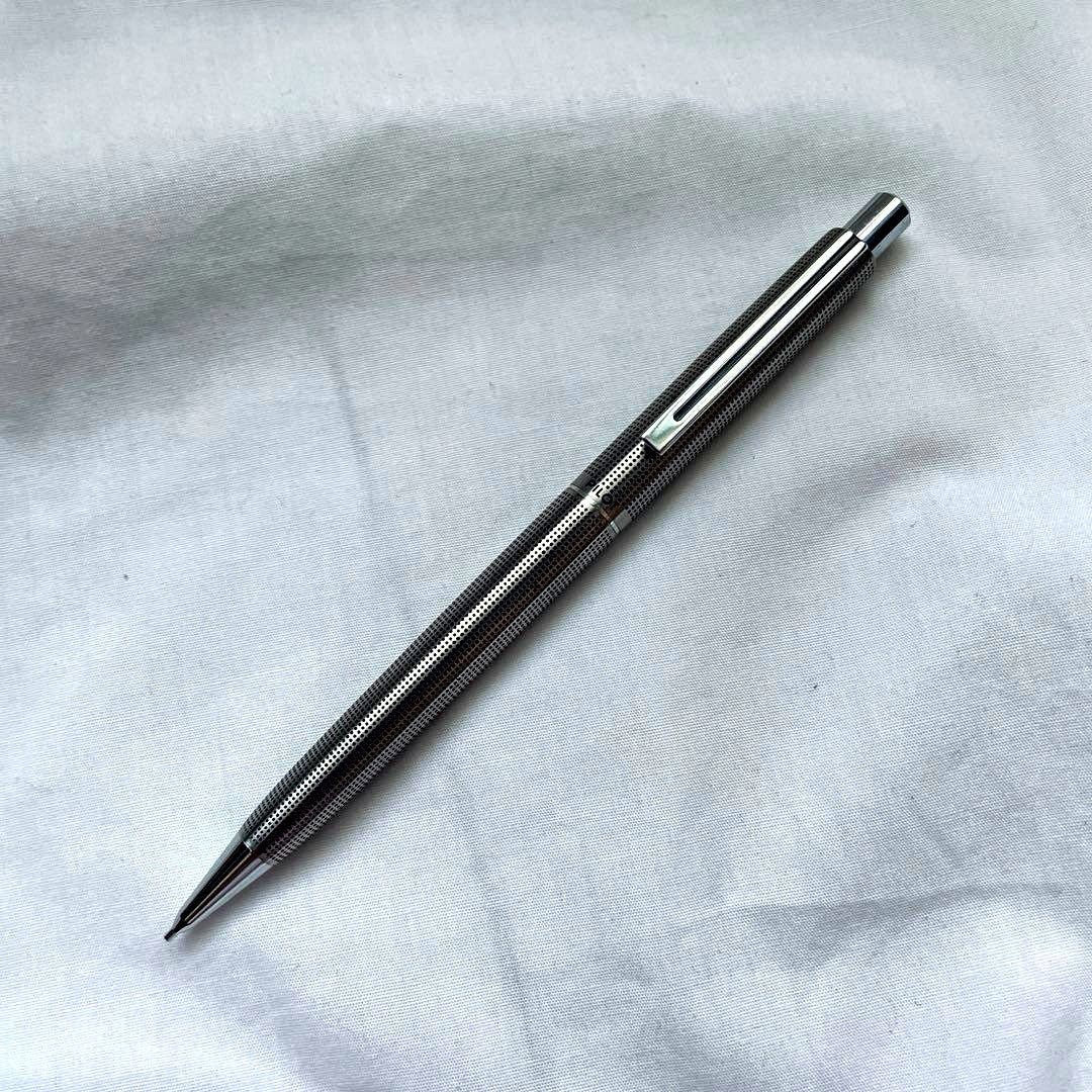 PILOT Silver Punching Metal Mechanical Pencil made of stainless steel with metal grip and mechanical lead mechanism